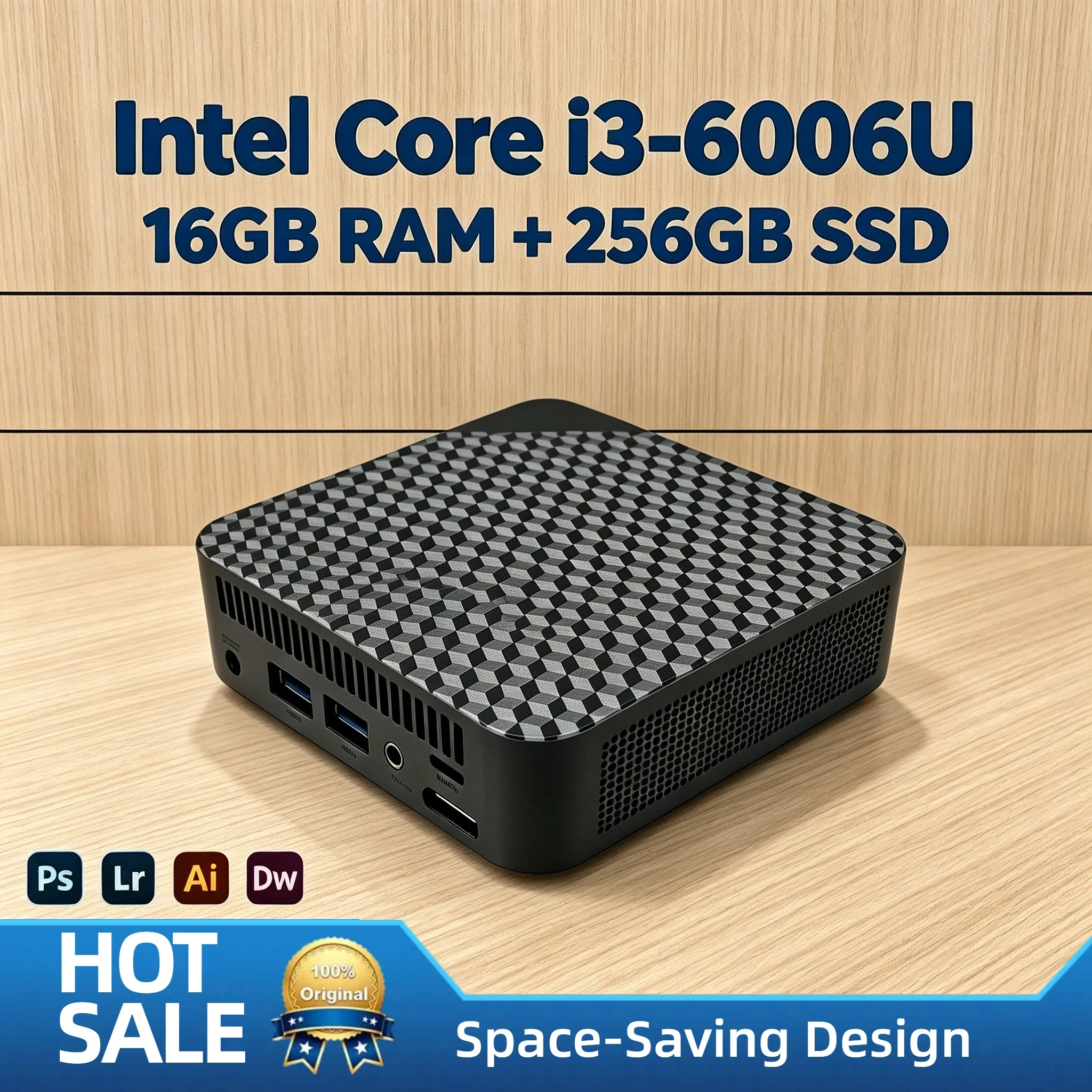 Intel Core i3 6006U Portable Mini PC 16GB RAM 512GB NVMe SSD Triple 4K Display WiFi6 Silent Cooling Office Home Desktop Pro Max
Intel Core i3 6006U Portable Mini PC 16GB RAM 512GB NVMe SSD Triple 4K Display WiFi6 Silent Cooling Office Home Desktop Pro Max