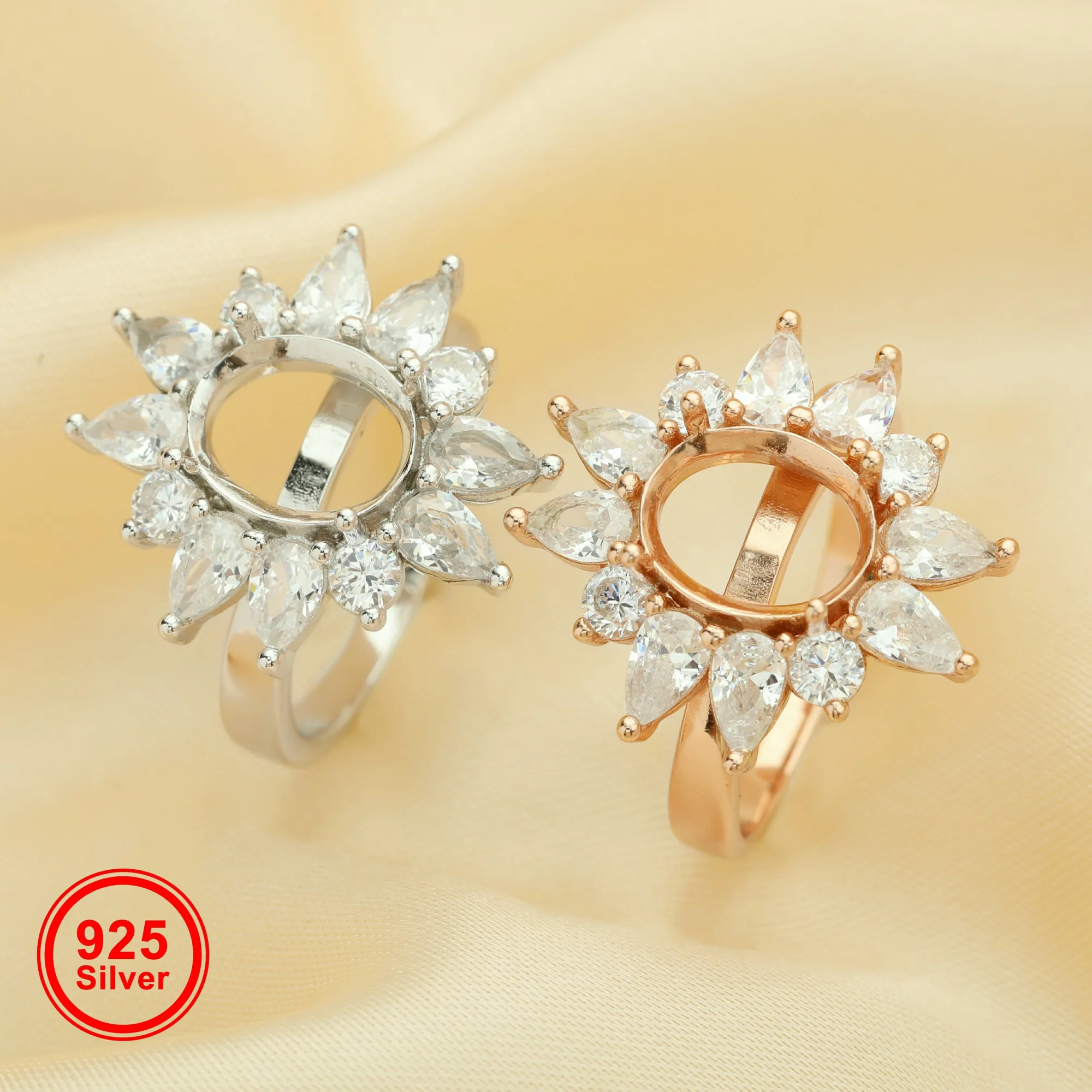 8x10MM Oval Prong Ring Settings,Flower Solid 925 Sterling Silver Rose Gold Plated Ring,Vintage Style Ring,DIY Ring 1224178
8x10MM Oval Prong Ring Settings,Flower Solid 925 Sterling Silver Rose Gold Plated Ring,Vintage Style Ring,DIY Ring 1224178