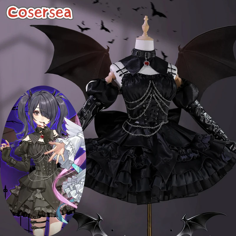Cosersea Ame-chan Cosplay Costume Needy Streamer Overload Ame-chan Black Dress Uniform Halloween Role Play Party Outfit Fullset
Cosersea Ame-chan Cosplay Costume Needy Streamer Overload Ame-chan Black Dress Uniform Halloween Role Play Party Outfit Fullset