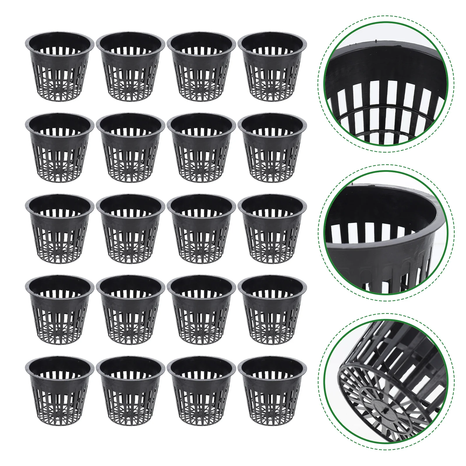 20pcs Hydroponic Planting Baskets Vegetable Flower Fruit Grow Baskets Root Aeration Plastic Nursery Cups Garden Balcony
20pcs Hydroponic Planting Baskets Vegetable Flower Fruit Grow Baskets Root Aeration Plastic Nursery Cups Garden Balcony