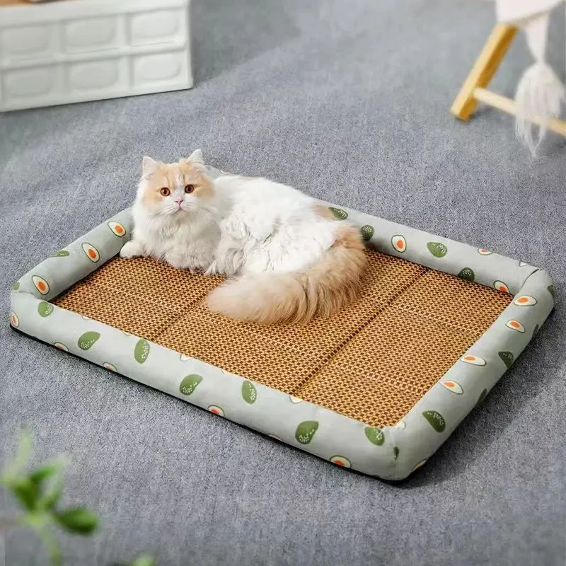 Rattan Woven Pet Sofa Bed Cooling Mat for Cats Small-Medium Dogs - Sleeping Mat Kitten Puppy Cushion Included
Rattan Woven Pet Sofa Bed Cooling Mat for Cats Small-Medium Dogs - Sleeping Mat Kitten Puppy Cushion Included