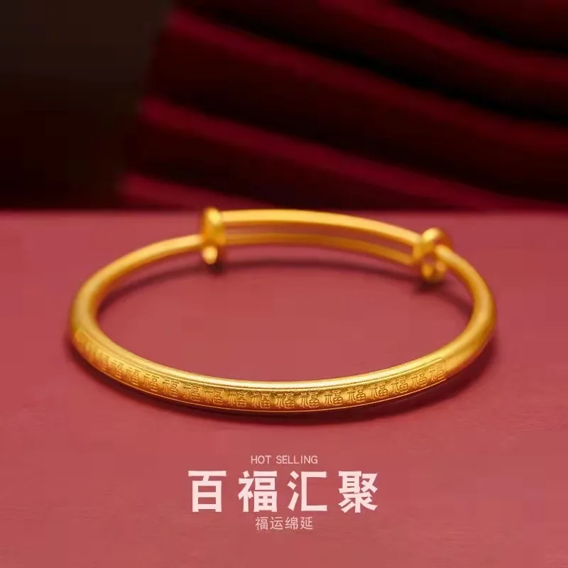 Vietnam Sha Baifuhui round Belly Bracelet New Copper Plating Push-Pull Bracelet Ethnic Style Fu Bracelet for Women
Vietnam Sha Baifuhui round Belly Bracelet New Copper Plating Push-Pull Bracelet Ethnic Style Fu Bracelet for Women