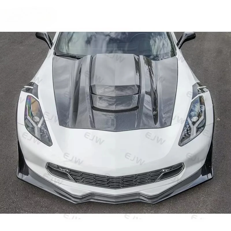New Black C7 Carbon Fiber Engine Hood for 2014-2019 Corvette C7 Retrofit Upgrade ZR1 Style Perforated High Performance Bolt-On
New Black C7 Carbon Fiber Engine Hood for 2014-2019 Corvette C7 Retrofit Upgrade ZR1 Style Perforated High Performance Bolt-On