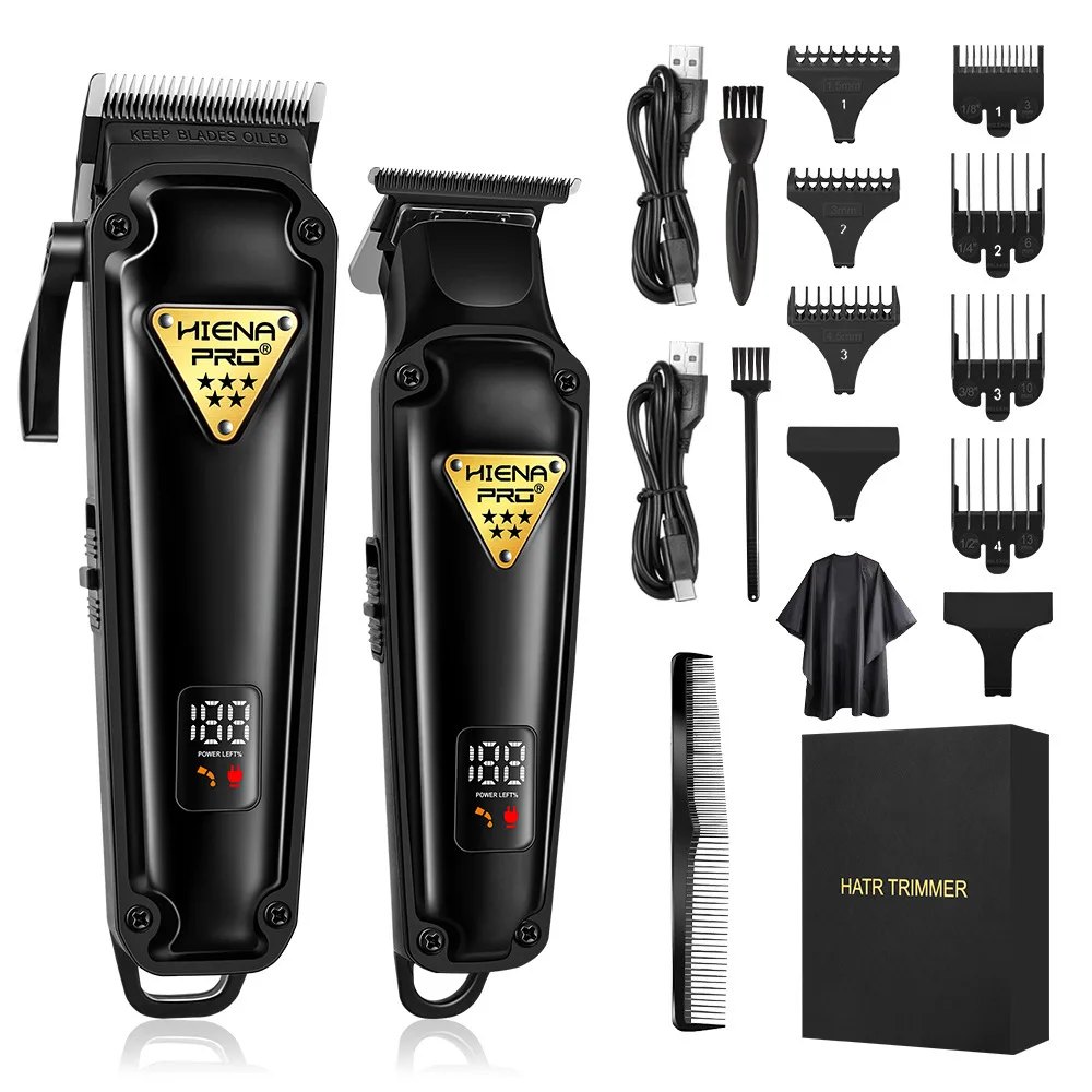 2pcs HIENA Hair Clipper Set Electric Carving Hair Beard Trimmer For Men Barber Professional Hairdressing Hair Cutting Machine
2pcs HIENA Hair Clipper Set Electric Carving Hair Beard Trimmer For Men Barber Professional Hairdressing Hair Cutting Machine
