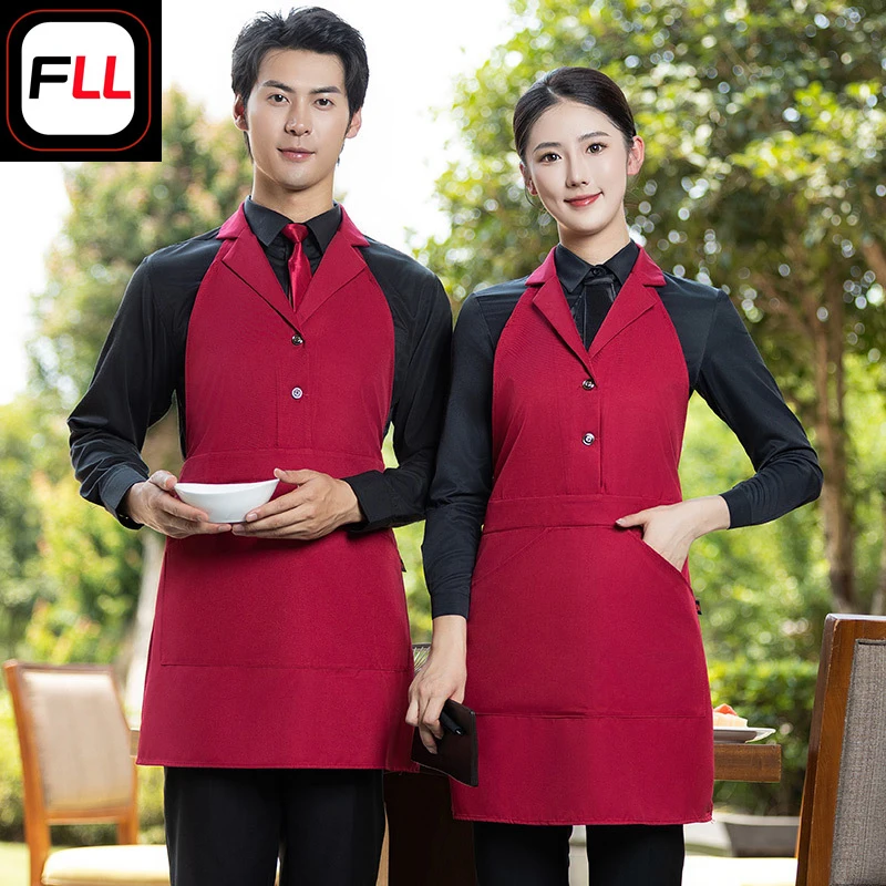 Restaurant waiter workwear vest, single-layer apron, tea house catering clothing, restaurant men's and women's spring and autumn
Restaurant waiter workwear vest, single-layer apron, tea house catering clothing, restaurant men's and women's spring and autumn