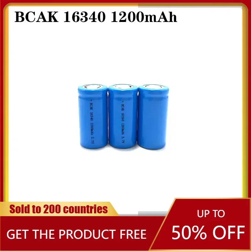 Новинка, литий-ионный аккумулятор BCAK 3,7 в 1200 мАч, перезаряжаемая батарея CR123A 16340 в CR123 для лазерной указки, фонарика, летучей мыши
Новинка, литий-ионный аккумулятор BCAK 3,7 в 1200 мАч, перезаряжаемая батарея CR123A 16340 в CR123 для лазерной указки, фонарика, летучей мыши