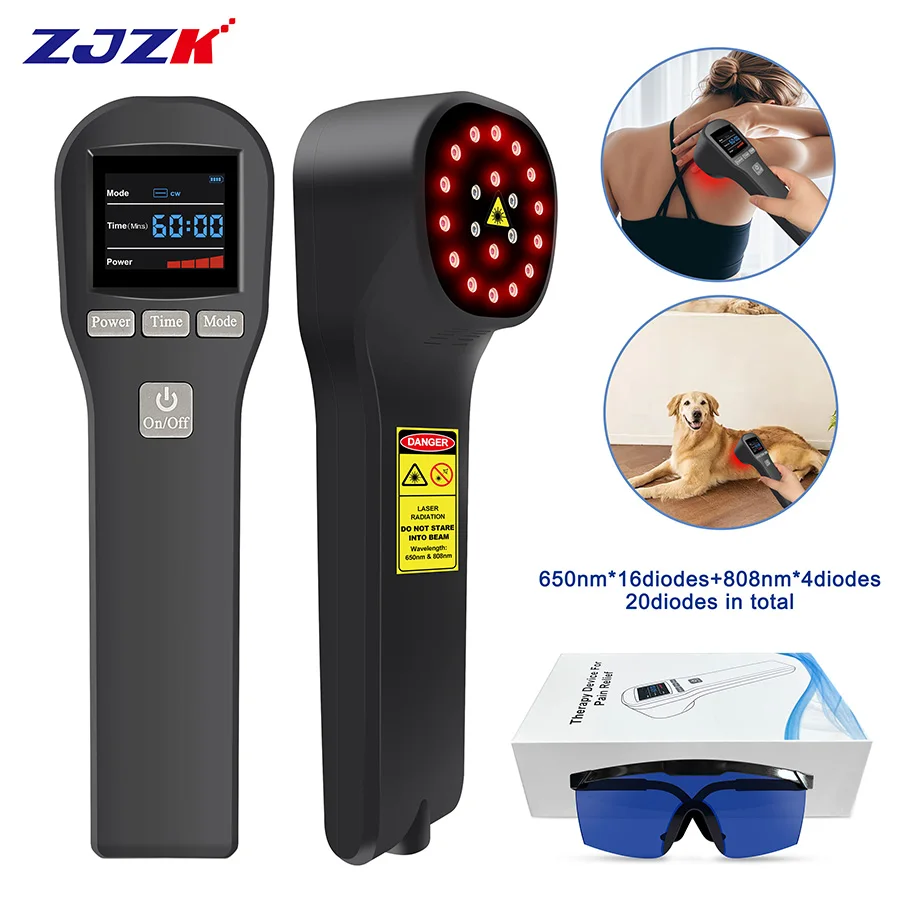 202620 Diodes 650nm 808nm Dual Wavelength LLLT Cold Laser Therapy Device Handheld Rechargeable for Pain Relief Inflammation
202620 Diodes 650nm 808nm Dual Wavelength LLLT Cold Laser Therapy Device Handheld Rechargeable for Pain Relief Inflammation