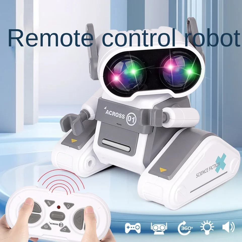Electric robot remote control intelligent interactive robot lighting music children's puzzle model
Electric robot remote control intelligent interactive robot lighting music children's puzzle model