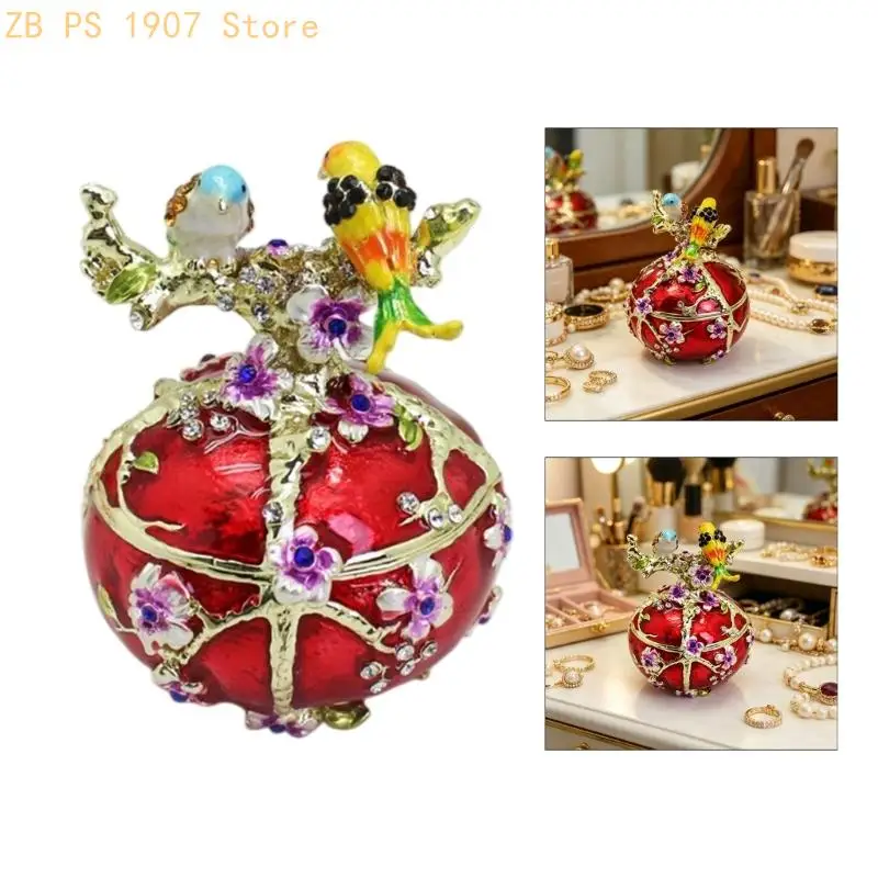 Wedding Jewelry Display Case Double Bird Jewelry Organizers Storage Box with Elegant Embellishments Alloy Texture 55KA
Wedding Jewelry Display Case Double Bird Jewelry Organizers Storage Box with Elegant Embellishments Alloy Texture 55KA