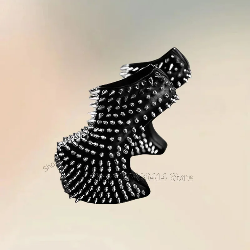 Black Rivets Decor Strange Style Heels Platform Boots Slip On Women Shoes Novel Fashion Banquet Runway 2026 Zapatos Para Mujere
Black Rivets Decor Strange Style Heels Platform Boots Slip On Women Shoes Novel Fashion Banquet Runway 2026 Zapatos Para Mujere