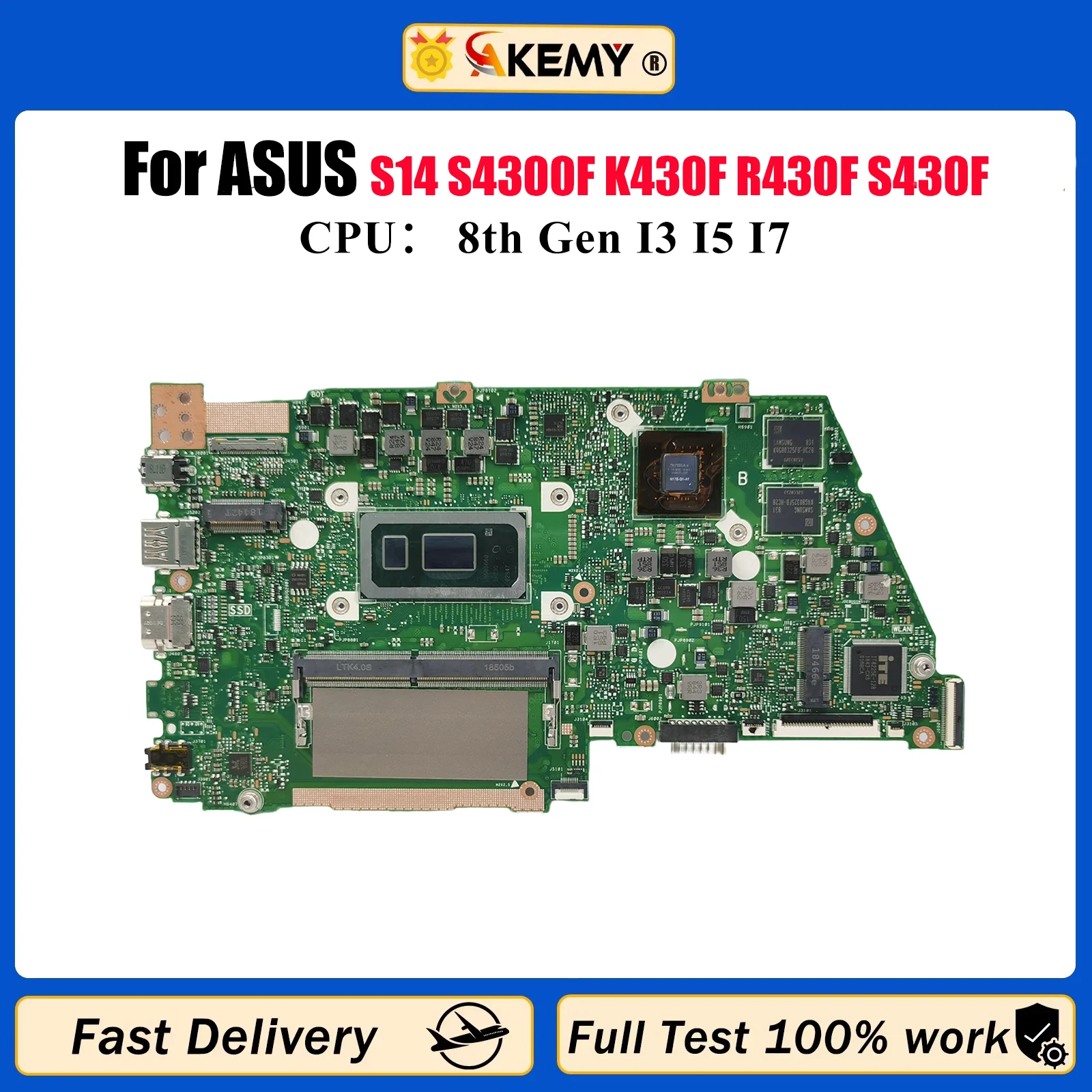 X430FN Материнская плата для ноутбука ASUS VivoBook X430F S14 S4300F K430F R430F S430F V430F X430FA X430FN Материнская плата с процессором I3 I5 I7
X430FN Материнская плата для ноутбука ASUS VivoBook X430F S14 S4300F K430F R430F S430F V430F X430FA X430FN Материнская плата с процессором I3 I5 I7