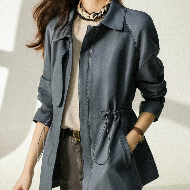 Real Leather Clothes for Women Ladies Spring Autumn Women's Elegant Sheepskin Outfits High Waist Jacket Short Women ClothesZm380
Real Leather Clothes for Women Ladies Spring Autumn Women's Elegant Sheepskin Outfits High Waist Jacket Short Women ClothesZm380