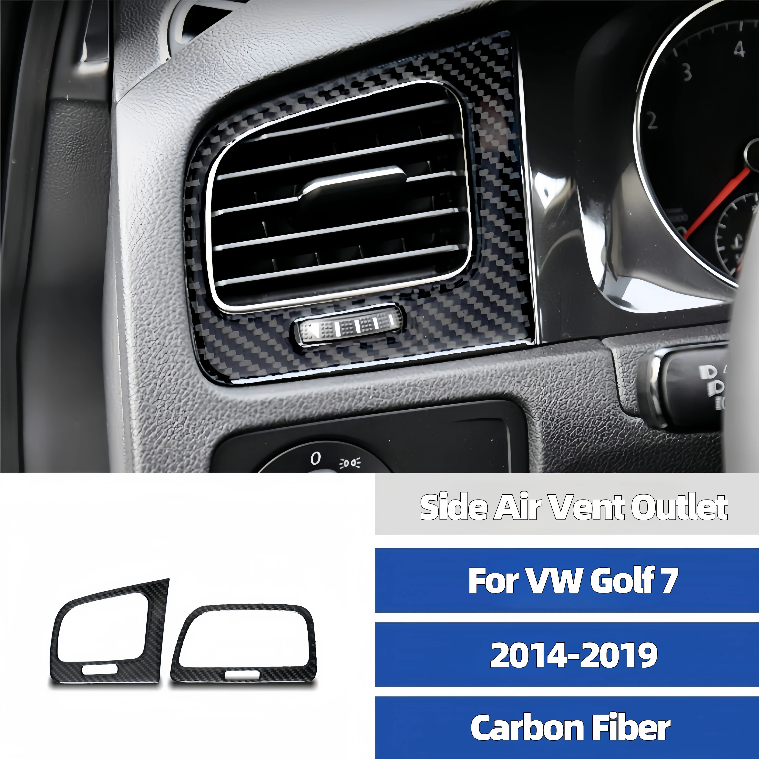 For VW Golf 7 GTI Mk7 2014-2019 Carbon Fiber Car Side Air Vent Outlet Frame Trim Cover Decorative Sticker Auto Accessoires
For VW Golf 7 GTI Mk7 2014-2019 Carbon Fiber Car Side Air Vent Outlet Frame Trim Cover Decorative Sticker Auto Accessoires
