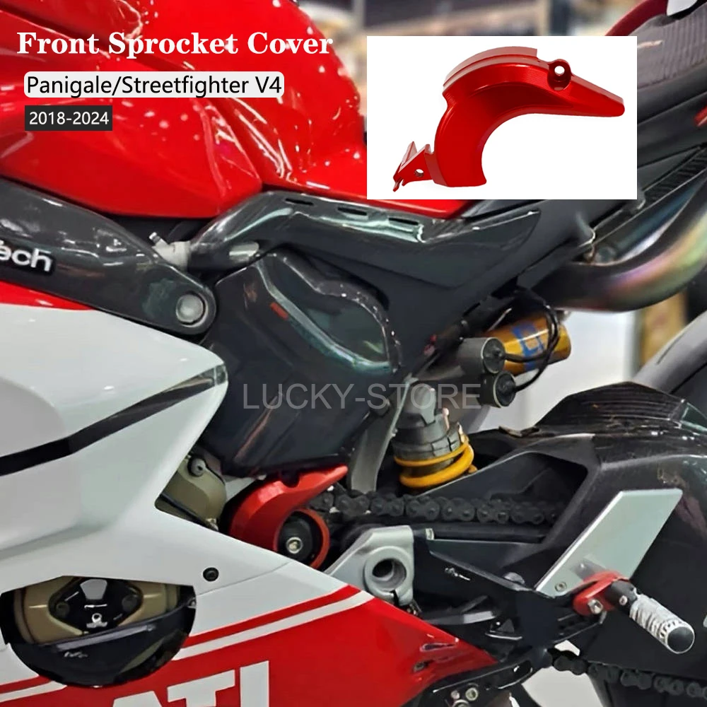 For Ducati Streetfighter V4 S Panigale V4 S R 2018-2024 New Motorcycle Front Sprocket Guard Engine Chain Cover Protector Cover
For Ducati Streetfighter V4 S Panigale V4 S R 2018-2024 New Motorcycle Front Sprocket Guard Engine Chain Cover Protector Cover