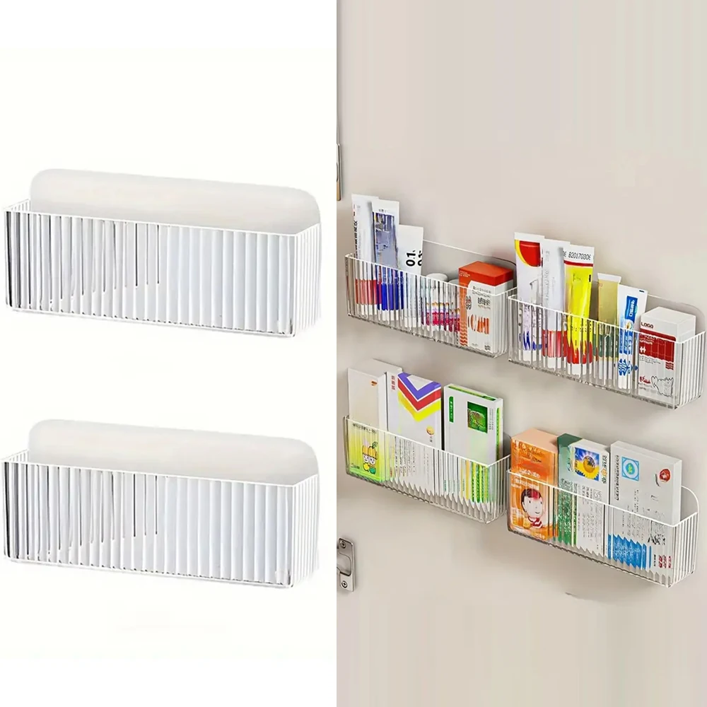2pcs Wall-Mounted Medicine Organizer No-Drill Adhesive Transparent Storage Box Ointments First Aid Space-Saving Home Clinic
2pcs Wall-Mounted Medicine Organizer No-Drill Adhesive Transparent Storage Box Ointments First Aid Space-Saving Home Clinic