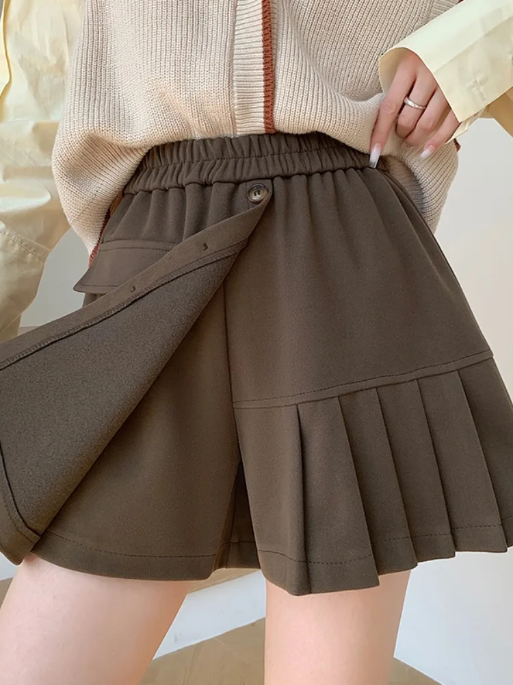 High Waist A-Line Skirt Pants Women's Casual Outerwear Woolen orts plus Size Autumn Winter New Sle Commute Sle
High Waist A-Line Skirt Pants Women's Casual Outerwear Woolen orts plus Size Autumn Winter New Sle Commute Sle