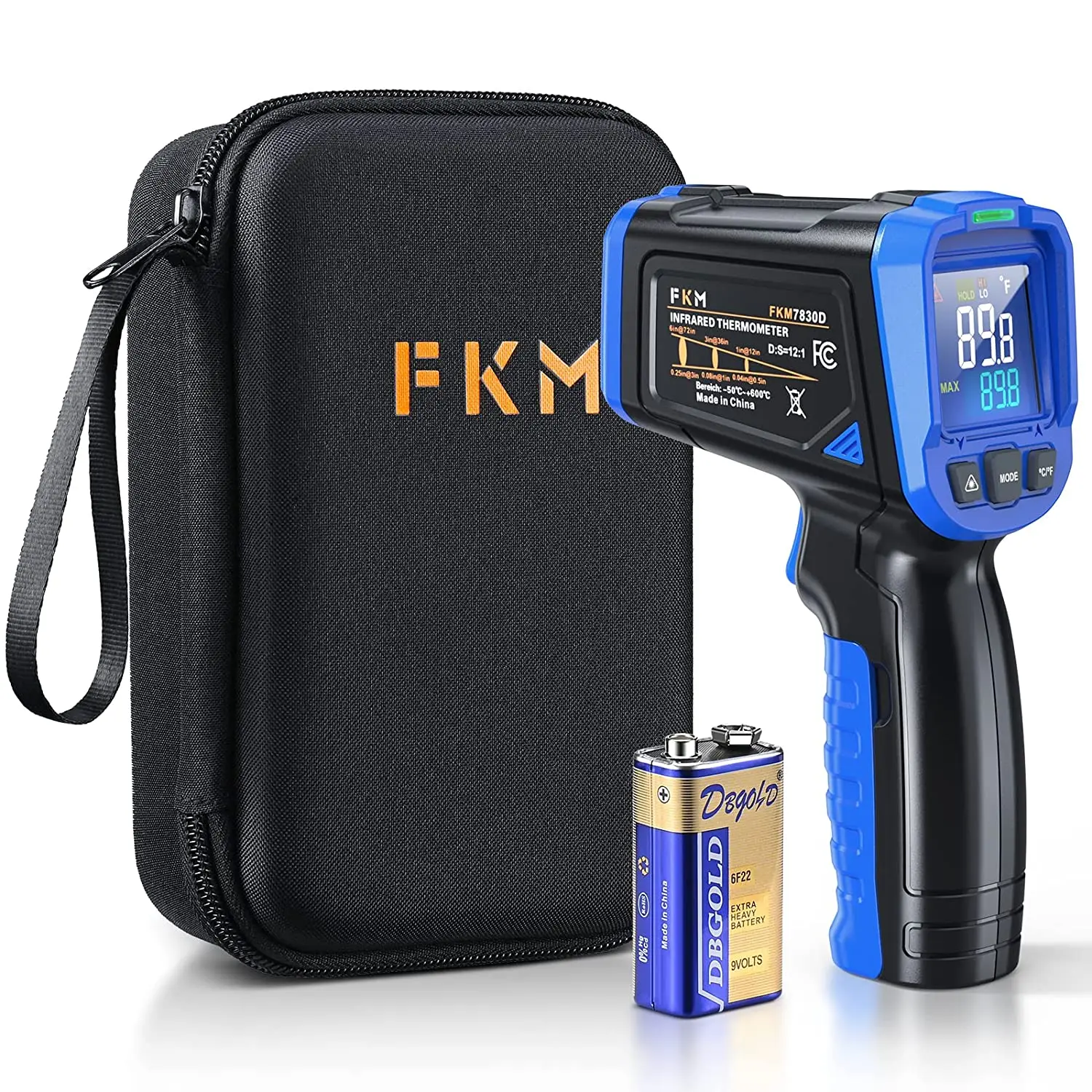 Hot sale -50 to 550C FKM FKM7830D Industrial High Temperature Meter Digital Infrared Pyrometer
Hot sale -50 to 550C FKM FKM7830D Industrial High Temperature Meter Digital Infrared Pyrometer