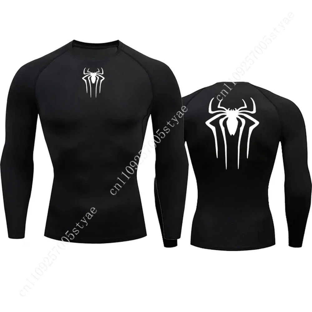 Men's Compression Spider Printed T-Shirt Sports Muscle Fitness Tight Quick-drying Long Sleeve Breathable Gym Bottoming Clothes
Men's Compression Spider Printed T-Shirt Sports Muscle Fitness Tight Quick-drying Long Sleeve Breathable Gym Bottoming Clothes