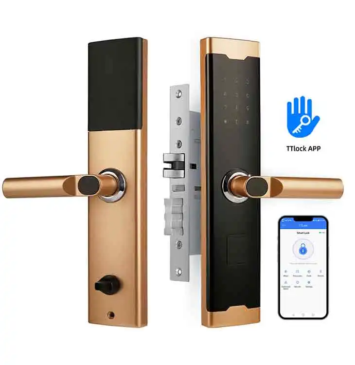 Security Anti-theft for Home Hotel Tuya/TT Lock/APP Smart Door Lock Digital Electric Lock With Long Handle
Security Anti-theft for Home Hotel Tuya/TT Lock/APP Smart Door Lock Digital Electric Lock With Long Handle