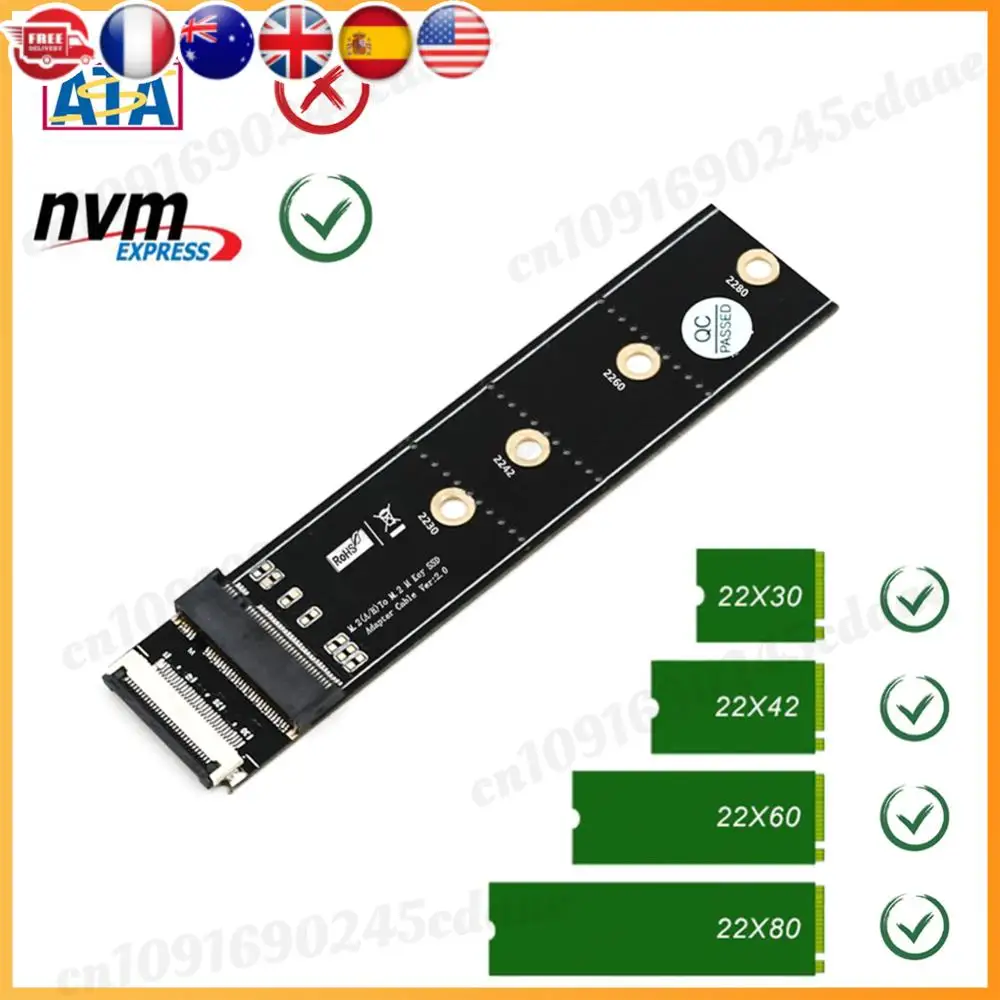 Удлинительный кабель M.2 Key to Key A+E Ключ к адаптеру A+E
Удлинительный кабель M.2 Key to Key A+E Ключ к адаптеру A+E