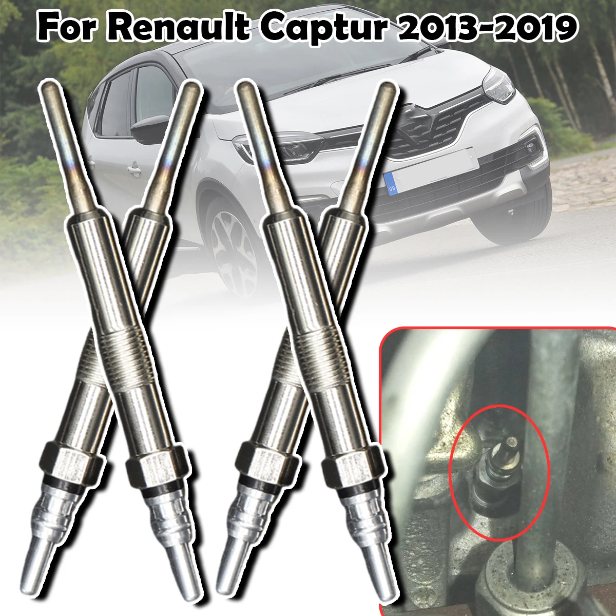 4PCS Diesel Heater Nickel Plating Glow Plugs For Renault Captur 1.5DCi 110655687R 8200682592 2013 2014 2015 2016 2017 2018 2019
4PCS Diesel Heater Nickel Plating Glow Plugs For Renault Captur 1.5DCi 110655687R 8200682592 2013 2014 2015 2016 2017 2018 2019