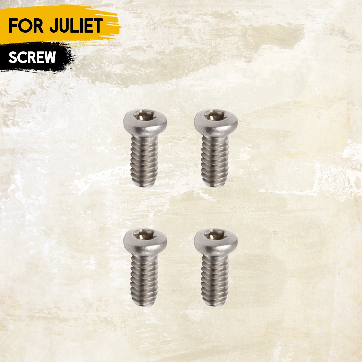 Silver T6 Orbital Screws Replacement for Oakley Juliet X Metal Frame/Juliet Plasma Frame/Juliet 55mm - Stainless Steel Material
Silver T6 Orbital Screws Replacement for Oakley Juliet X Metal Frame/Juliet Plasma Frame/Juliet 55mm - Stainless Steel Material