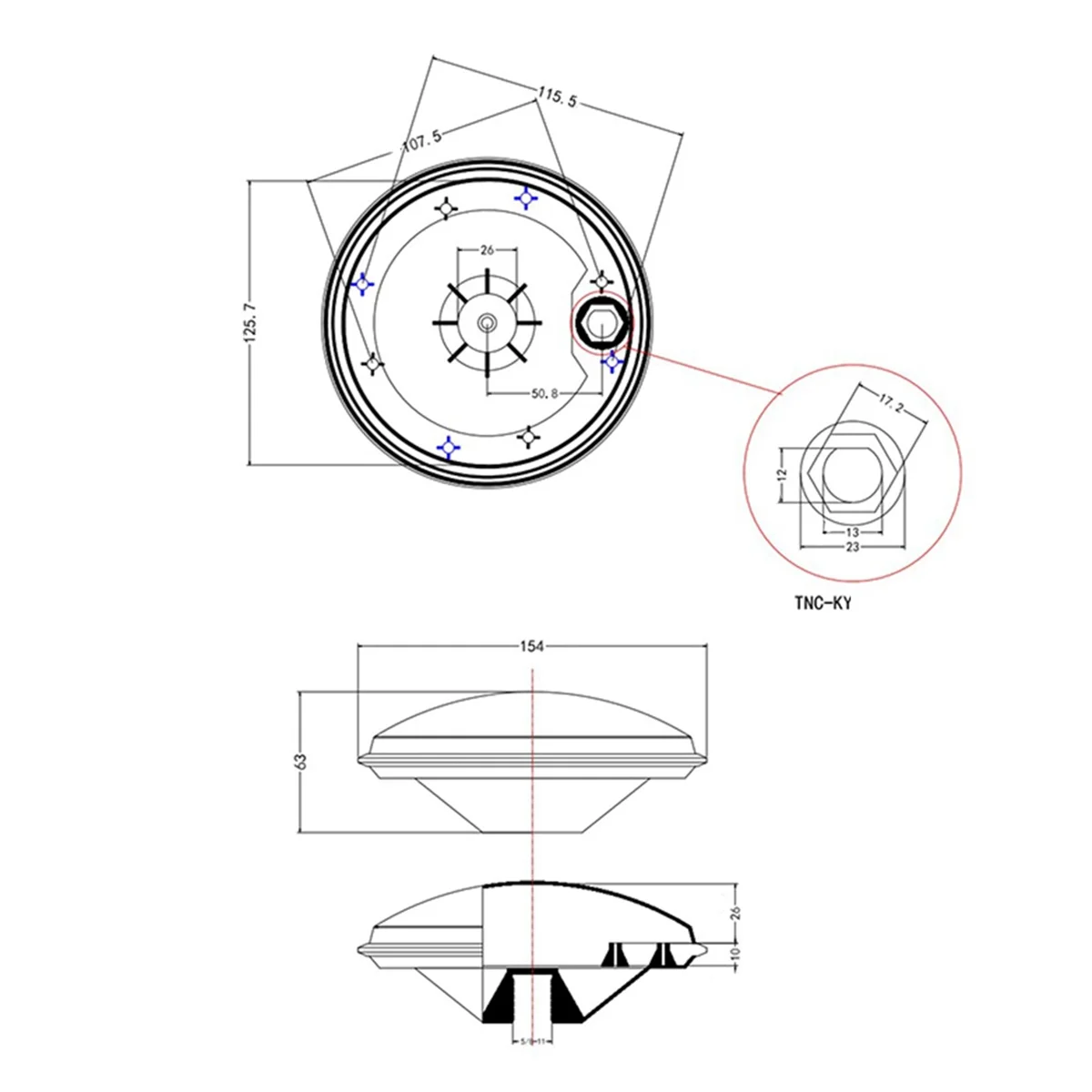 GNSS Antenna Shell GPS GLONASS BDS S-BAND High-Precision RTK GNSS Antenna Shell Silicone Ring Test Equipment Tools(A)
GNSS Antenna Shell GPS GLONASS BDS S-BAND High-Precision RTK GNSS Antenna Shell Silicone Ring Test Equipment Tools(A)