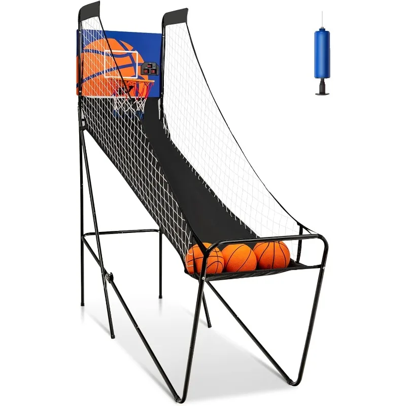 Giantex Foldable Electronic Arcade Basketball Game, with Electronic Scorer, Buzzer, 3 Basketballs, Pump, Indoor Single Shot Bask
Giantex Foldable Electronic Arcade Basketball Game, with Electronic Scorer, Buzzer, 3 Basketballs, Pump, Indoor Single Shot Bask