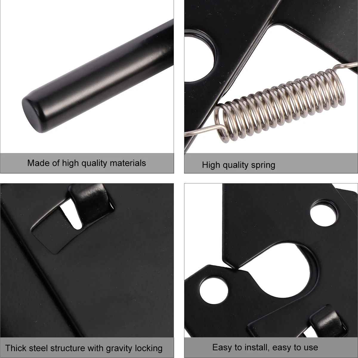 Heavy Duty Quick Pin Door Bolt Stainless Steel Automatic Latch Fence Post Mount Latch Lock Yard Hardware Dog Safety
Heavy Duty Quick Pin Door Bolt Stainless Steel Automatic Latch Fence Post Mount Latch Lock Yard Hardware Dog Safety