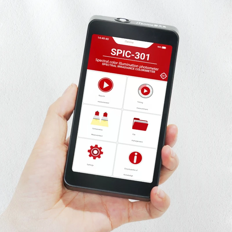 SPIC-301 Spectral Color Light Meter, Color Temperature, Color Rendering Index, Illuminance Measuring Instrument
SPIC-301 Spectral Color Light Meter, Color Temperature, Color Rendering Index, Illuminance Measuring Instrument