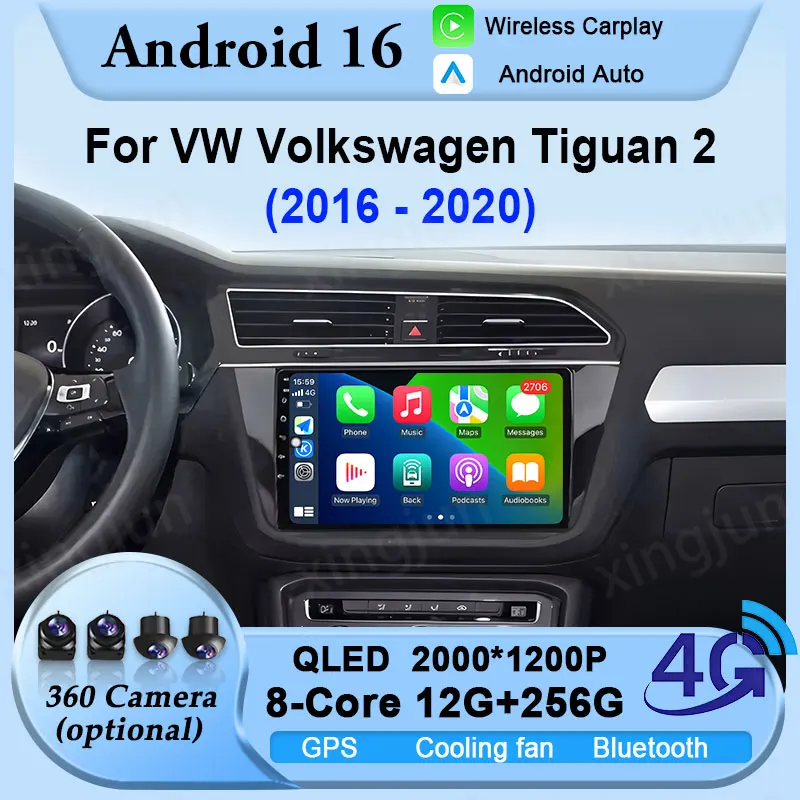 For VW Volkswagen Tiguan 2 2016 2017 2018 2019 2020 GPS Navigation Car Radio Touch Screen CarPlay DSP Stereo BT Android 16 Auto
For VW Volkswagen Tiguan 2 2016 2017 2018 2019 2020 GPS Navigation Car Radio Touch Screen CarPlay DSP Stereo BT Android 16 Auto
