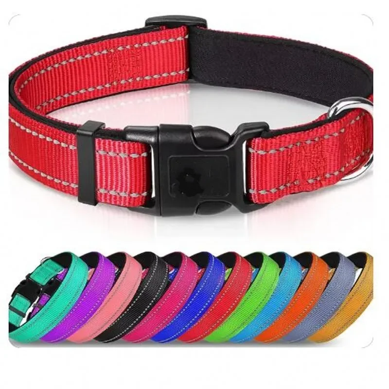 Reflective Dog Collar,Soft Neoprene Padded Breathable Nylon Pet Collar Adjustable for Medium Large Dogs, Neck 25-60 Centimeter
Reflective Dog Collar,Soft Neoprene Padded Breathable Nylon Pet Collar Adjustable for Medium Large Dogs, Neck 25-60 Centimeter