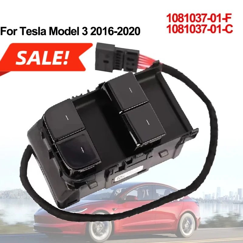 Новый 1081037-01-F 1081037-01-C для Tesla Model 3 2016-2020, передний левый переключатель стеклоподъемника, кнопка управления замком стекла
Новый 1081037-01-F 1081037-01-C для Tesla Model 3 2016-2020, передний левый переключатель стеклоподъемника, кнопка управления замком стекла