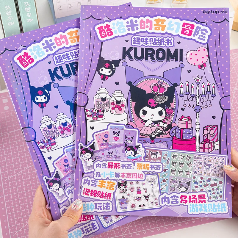 Sanrio Kuromi Fantasy Adventure Fun Stickers Book Girl's Heart Stickers Quiet Book Game Stickers 
Sanrio Kuromi Fantasy Adventure Fun Stickers Book Girl's Heart Stickers Quiet Book Game Stickers