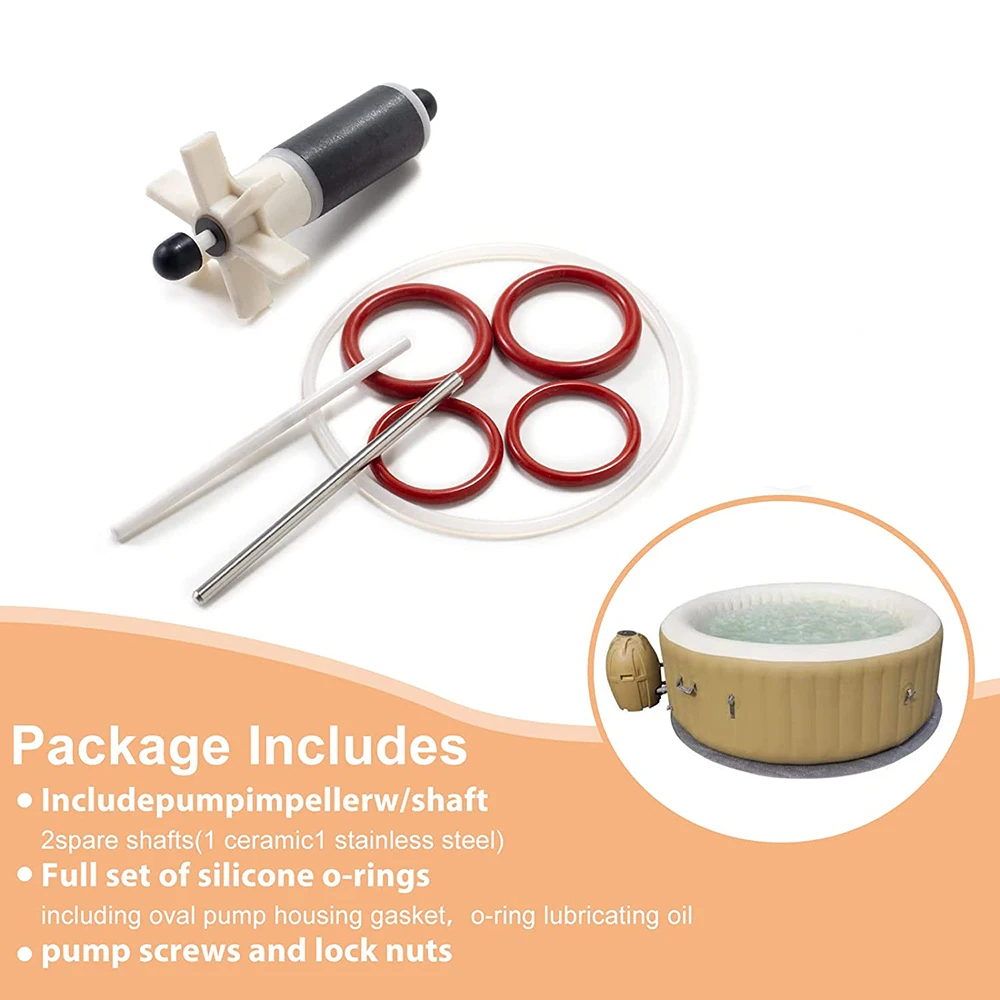 for #58113 p4071 Water Pump Repair Kit W/Impeller & Shafts spa for Coleman For LayZ for sula #P4071, FIX E02
for #58113 p4071 Water Pump Repair Kit W/Impeller & Shafts spa for Coleman For LayZ for sula #P4071, FIX E02
