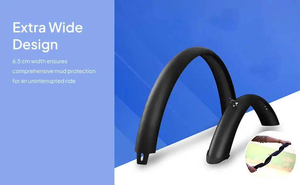 Universal Bike Mud Guard Set Durable Plastic Fender Full Wheel Bicycle Mudflap for Mountain and Road Cycling
Universal Bike Mud Guard Set Durable Plastic Fender Full Wheel Bicycle Mudflap for Mountain and Road Cycling