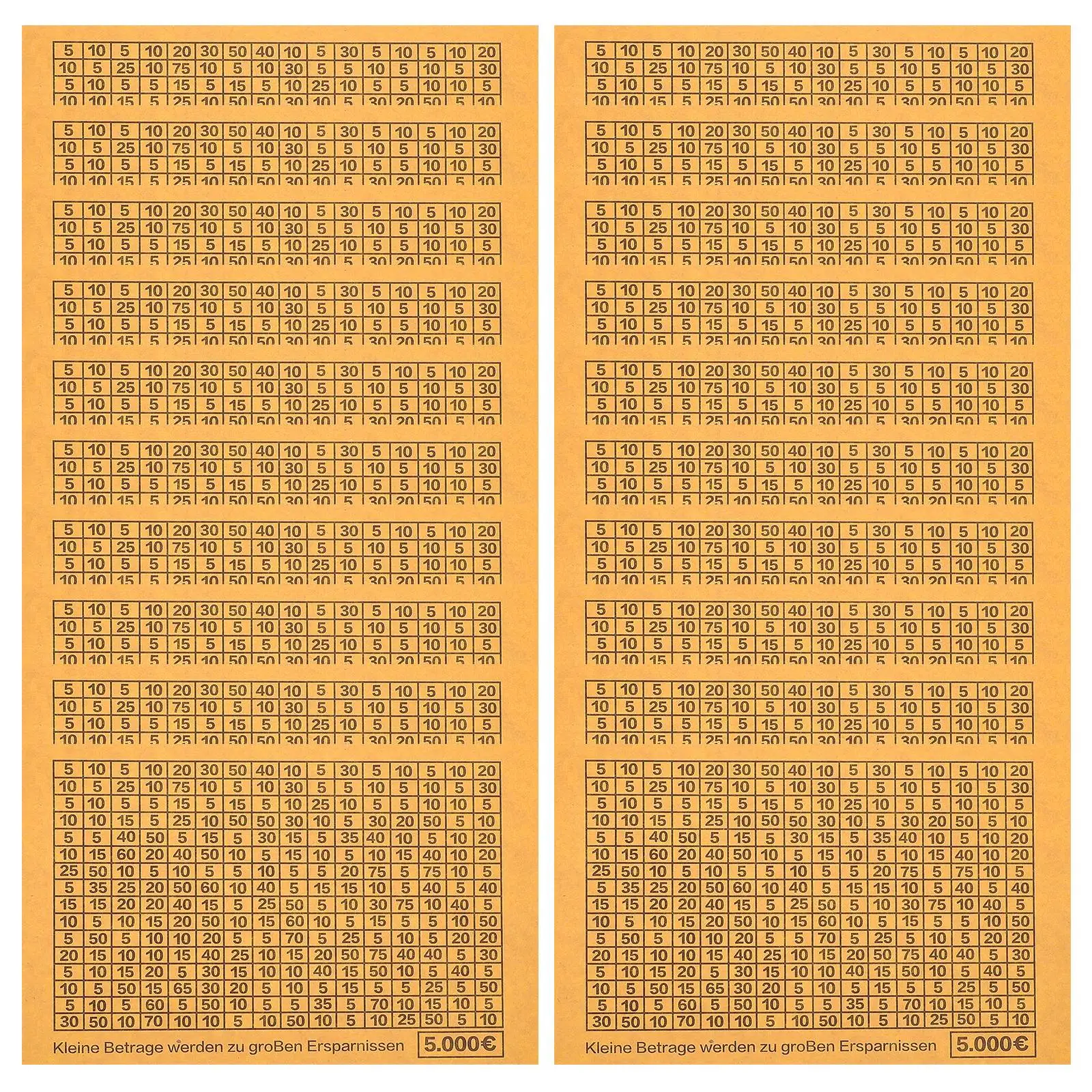 20 Sheets Savings Jar Stickers Money Bank DIY Numbers Challenge Box Target Labels Adhesive Financial Goals Euro
20 Sheets Savings Jar Stickers Money Bank DIY Numbers Challenge Box Target Labels Adhesive Financial Goals Euro