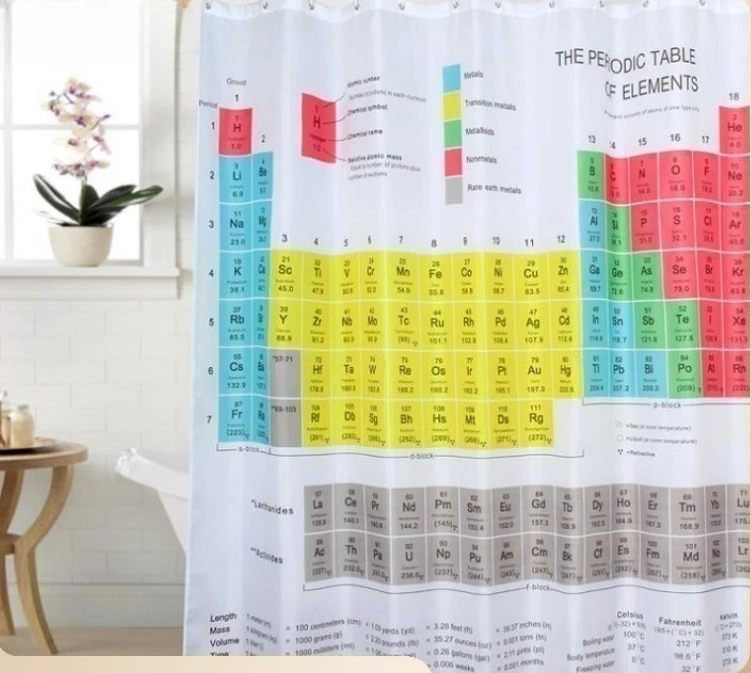 Waterproof Thick Polyester Shower Curtain in Osaka Cycle Table Pattern 180x180cm
Waterproof Thick Polyester Shower Curtain in Osaka Cycle Table Pattern 180x180cm