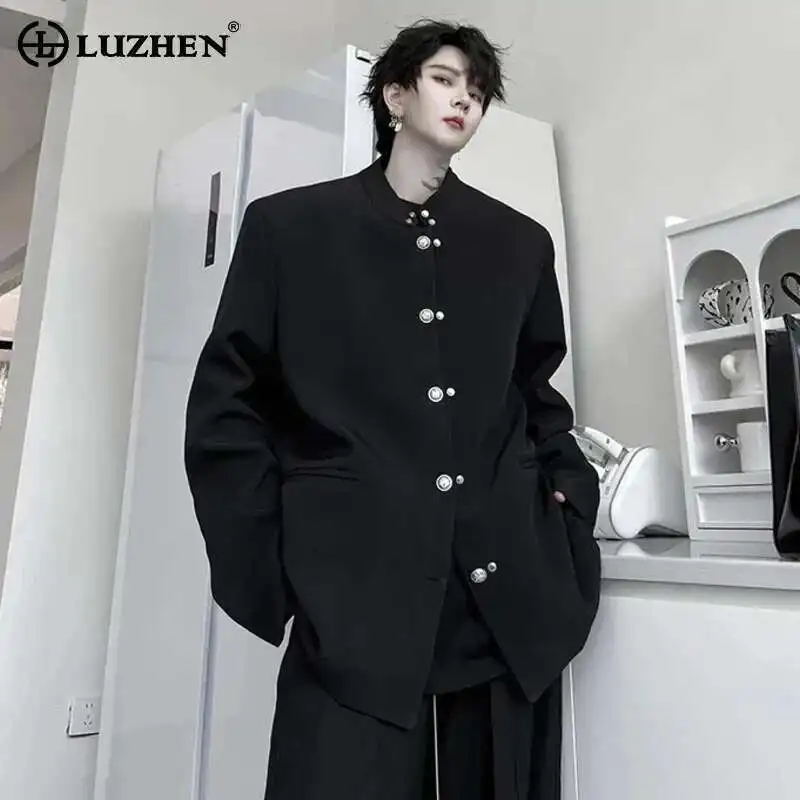 LUZHEN стильный декоративный дизайн на пуговицах повседневное пальто мужские уличные корейские модные роскошные пиджаки куртка в китайском стиле LZ6248
LUZHEN стильный декоративный дизайн на пуговицах повседневное пальто мужские уличные корейские модные роскошные пиджаки куртка в китайском стиле LZ6248