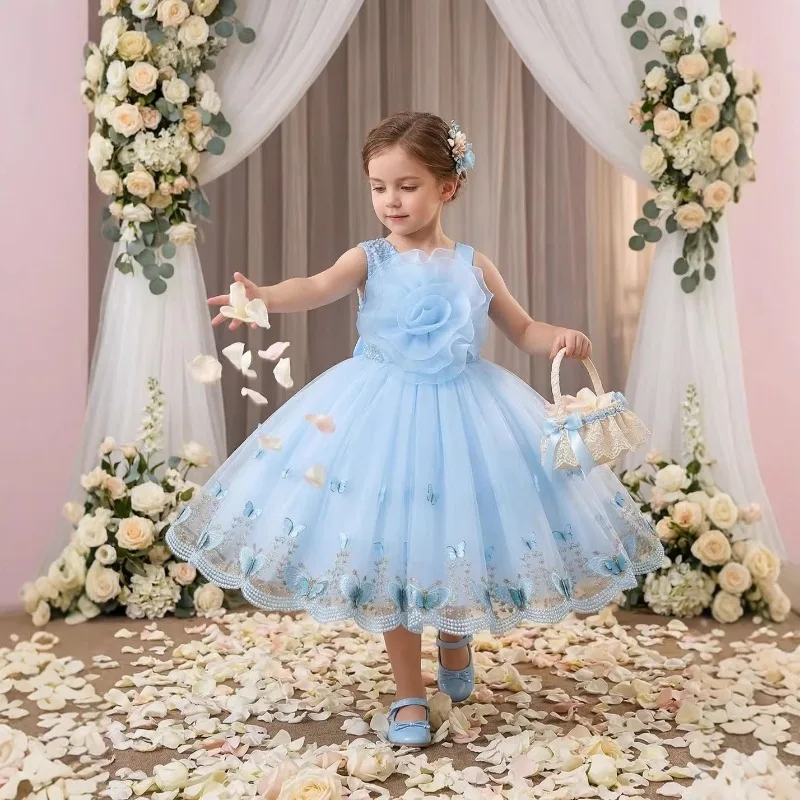 Summer New Kids Girls Princess Dress Embroidery Butterfly Printed Formal Dress Birthday Party Wedding Evening Gown
Summer New Kids Girls Princess Dress Embroidery Butterfly Printed Formal Dress Birthday Party Wedding Evening Gown