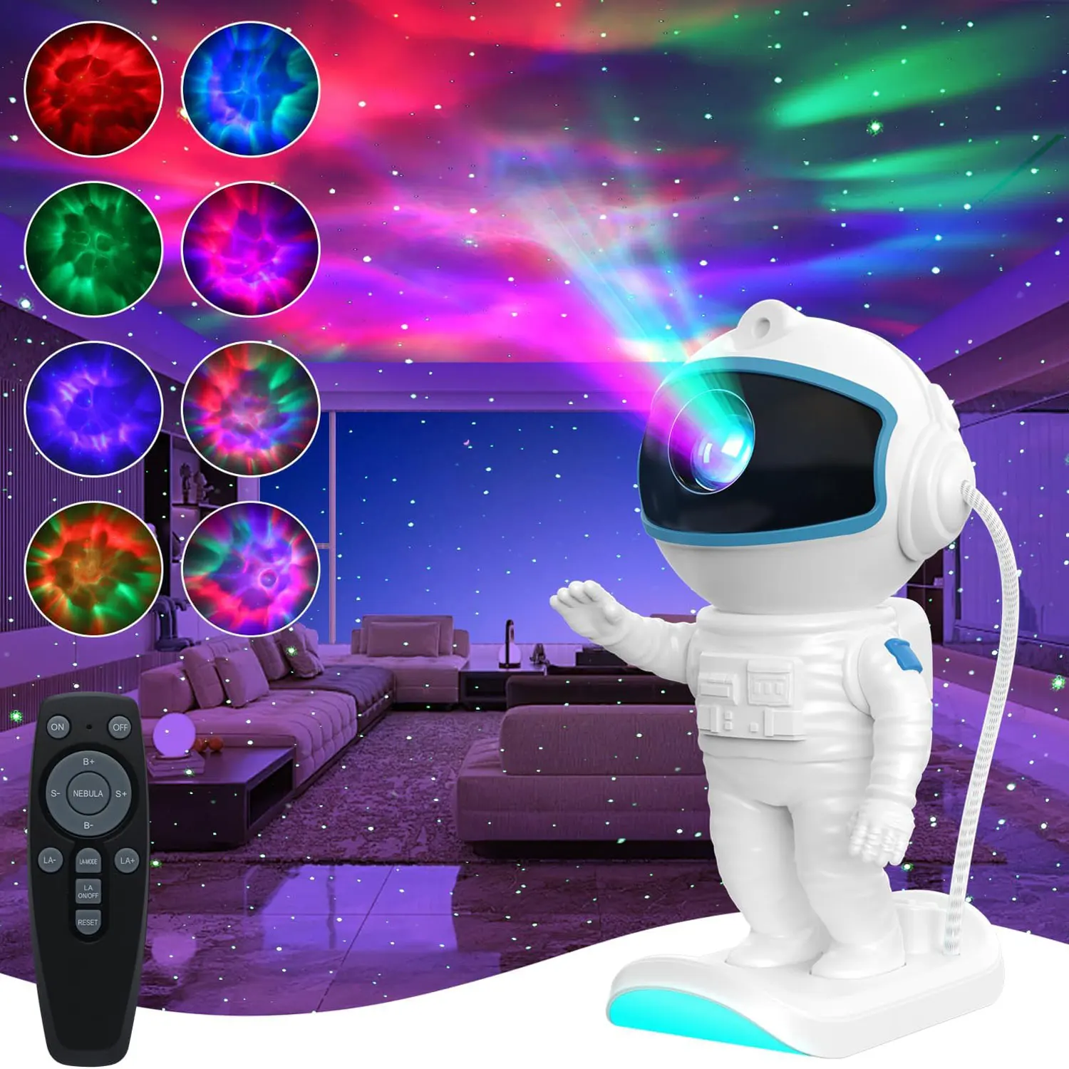 Astronaut Starry Sky Light: Space-themed LED Projection with Remote Control-Timed Ambient Lighting for Children's Gifts
Astronaut Starry Sky Light: Space-themed LED Projection with Remote Control-Timed Ambient Lighting for Children's Gifts