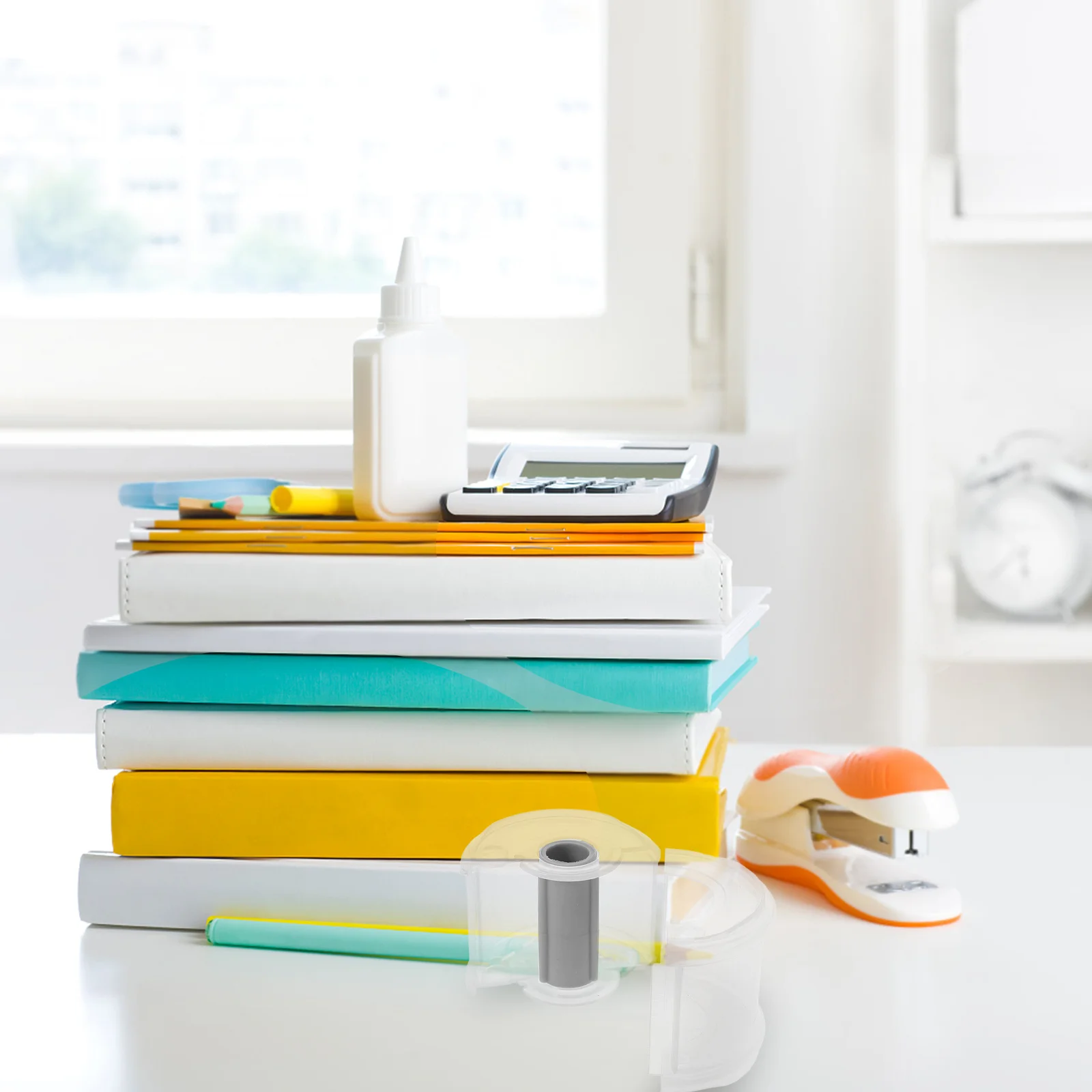 4pcs Portable Cutter For Office Study Desk Roll Holder Household Tape Dispenser Tape Storage Accessory
4pcs Portable Cutter For Office Study Desk Roll Holder Household Tape Dispenser Tape Storage Accessory