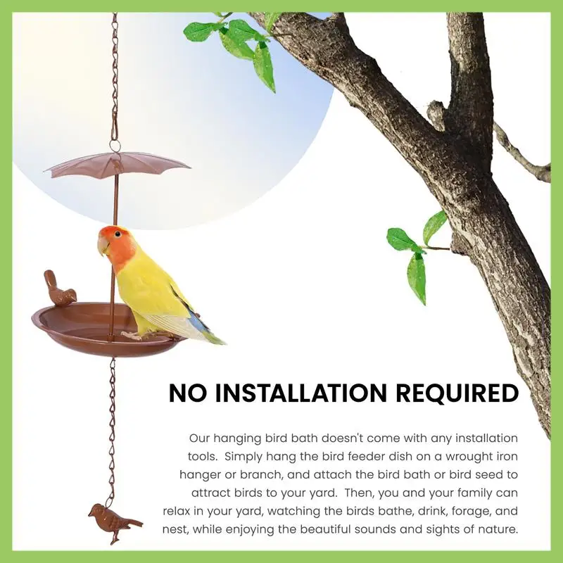 ABJT-Hanging Bird Bath Hanging Bird Feeder Metal Bird Baths For Ourdoors Hanging Tray Bird Bath Tray Or Bird Water
ABJT-Hanging Bird Bath Hanging Bird Feeder Metal Bird Baths For Ourdoors Hanging Tray Bird Bath Tray Or Bird Water