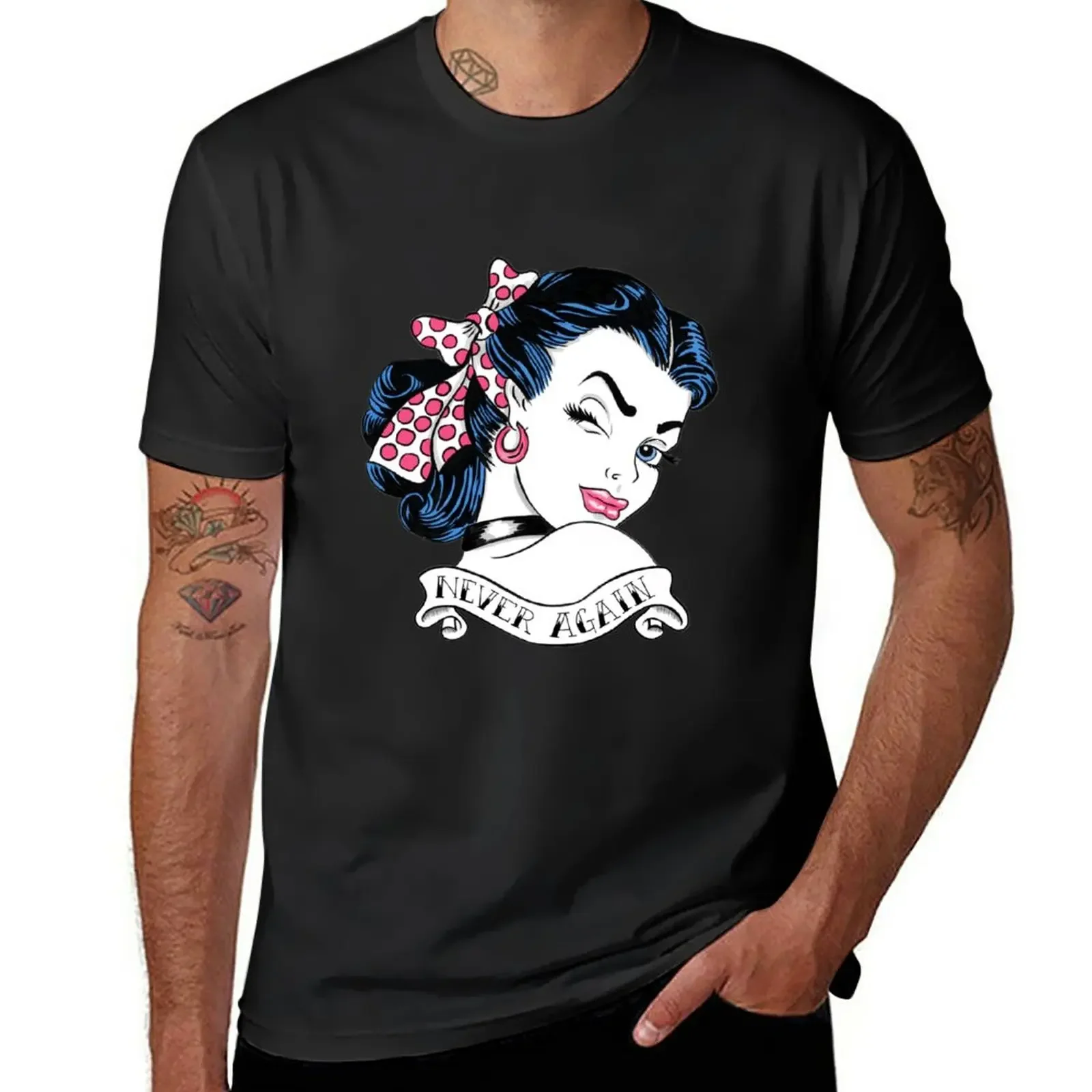 Never Again Tattoo T-Shirt oversizeds korean fashion oversized t shirts for men
Never Again Tattoo T-Shirt oversizeds korean fashion oversized t shirts for men