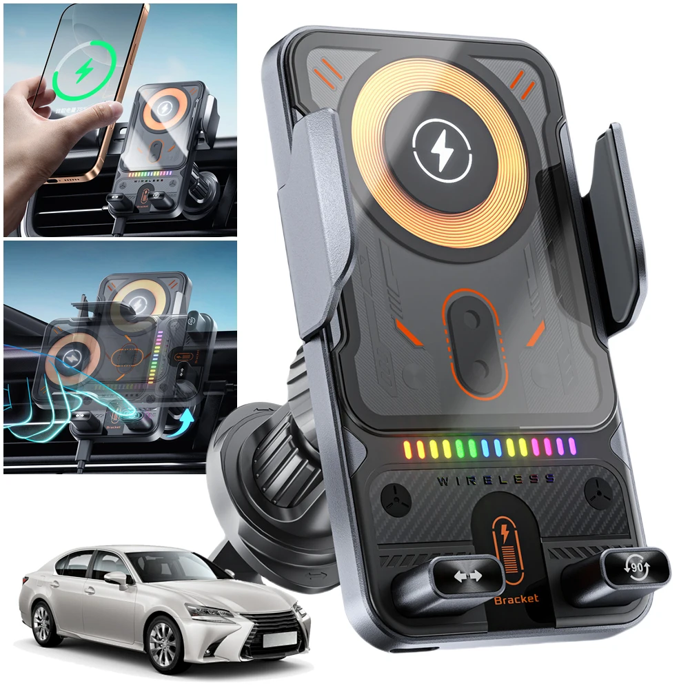 15W Wireless Car Charger Car Phone Holder Air Vent Phone Stand Auto Clamping Car Accessories
15W Wireless Car Charger Car Phone Holder Air Vent Phone Stand Auto Clamping Car Accessories