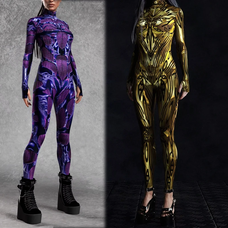 Women Halloween Mechanical Armor Jumpsuit Punk Armor Warrior Cosplay Catsuit 3d Print Adult Performance Suit Carnival Party Set
Women Halloween Mechanical Armor Jumpsuit Punk Armor Warrior Cosplay Catsuit 3d Print Adult Performance Suit Carnival Party Set