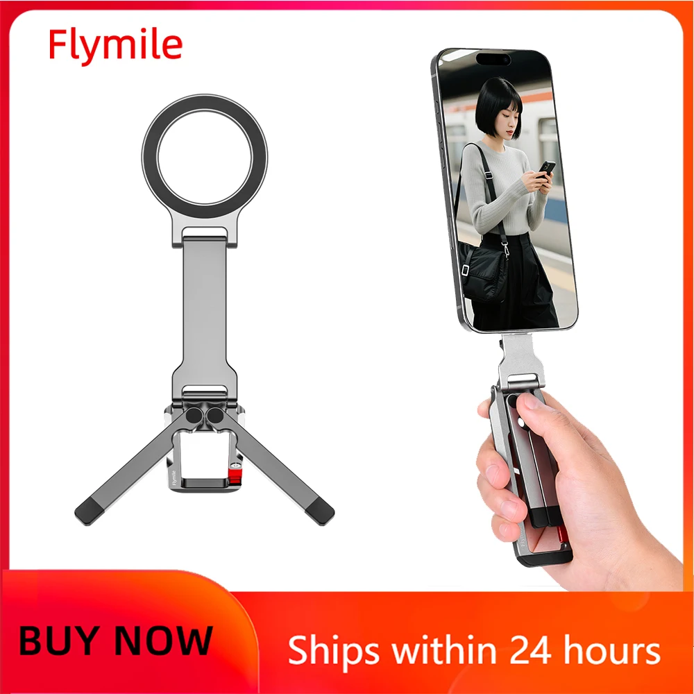 Flymile Magnetic Phone Holder for iPhone 17 15 14 Pro Max Accessories Folding Tripod Desktop Stand Compatible With Magsafe
Flymile Magnetic Phone Holder for iPhone 17 15 14 Pro Max Accessories Folding Tripod Desktop Stand Compatible With Magsafe