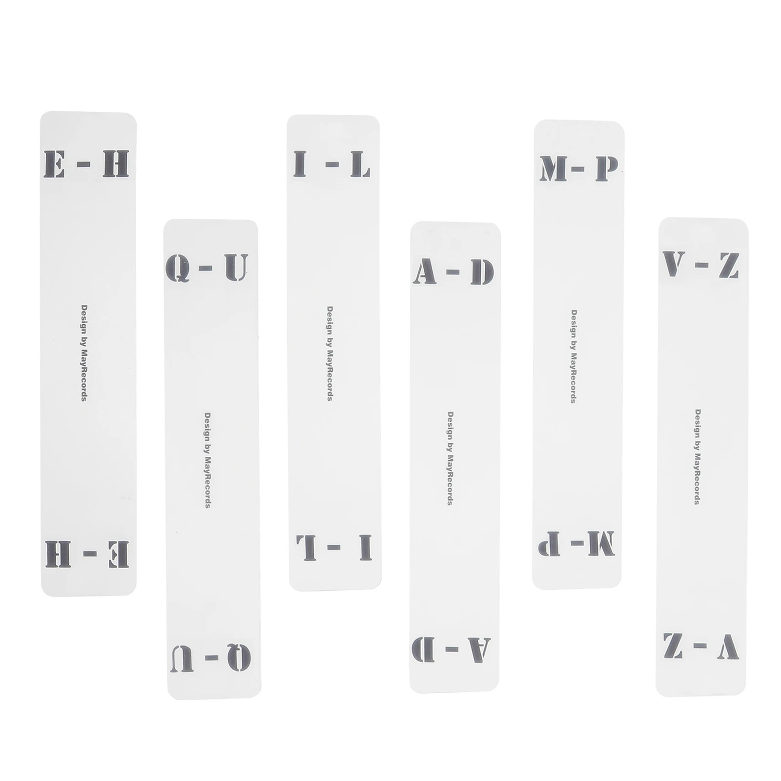 6pcs Acrylic Record Dividers Horizontal Labels White Index Cards for CD Sorting Letter Classification Practical File ganizer
6pcs Acrylic Record Dividers Horizontal Labels White Index Cards for CD Sorting Letter Classification Practical File ganizer