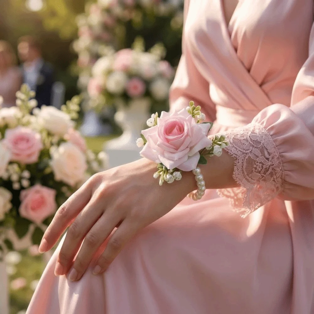 6PCS/SET Artificial Rose Flower Wrist Flower Silk Flower Beautiful Wedding Wrist Corsage Exquisite Bridesmaids Bracelet
6PCS/SET Artificial Rose Flower Wrist Flower Silk Flower Beautiful Wedding Wrist Corsage Exquisite Bridesmaids Bracelet