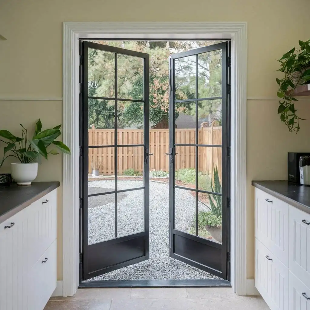Household Entrance Double Opening French Style Glass Door Rainproof UV Resistant Manual Exterior Doors Durable French Doors
Household Entrance Double Opening French Style Glass Door Rainproof UV Resistant Manual Exterior Doors Durable French Doors